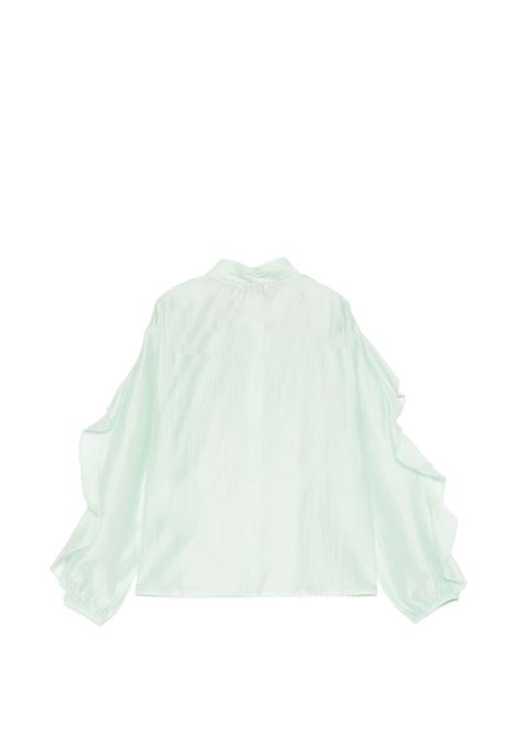 Camicia con ruches Lù-Lù BY MISS GRANT | LL4189MENTA